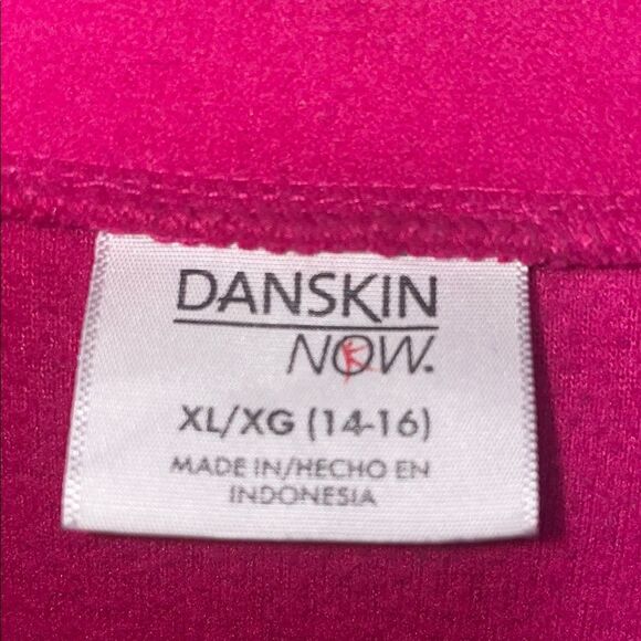 Danskin Pink Fitted Polo Sweatshirt - Picture 4 of 7